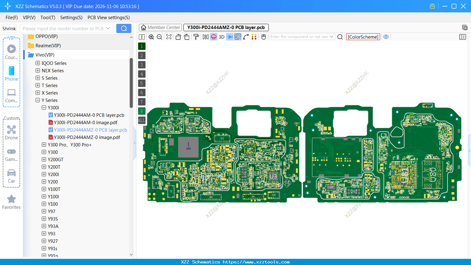 Y300i-PD2444AMZ-0 PCB Layer